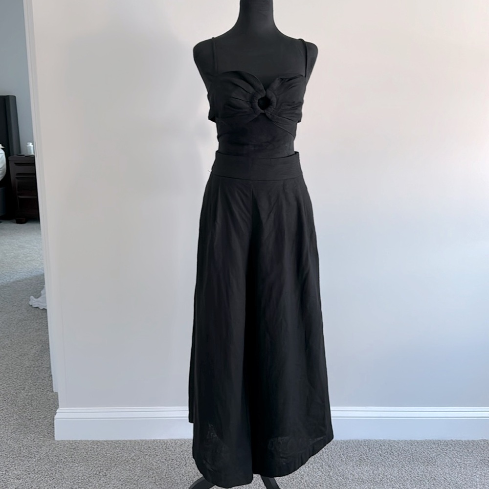Wide legs pants set